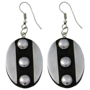 Ohrringe Sonor/Edelstahl, oval