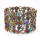 Damen Armreif gold mit Uhr und Applikationen