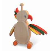 Spardose Papagei aus Holz