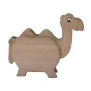 Spardose Kamel aus Holz